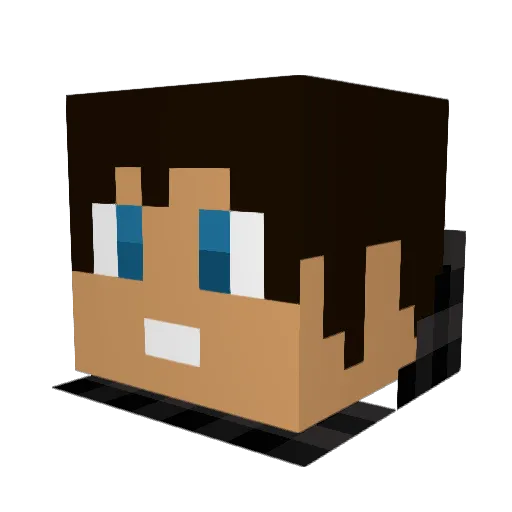 Swiss_Rac3r Minecraft avatar head, 3D render