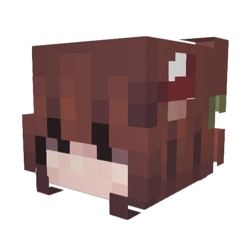 Switaly Minecraft avatar head, 3D render