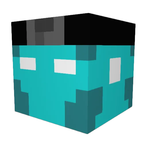 Switch002 Minecraft avatar head, 3D render