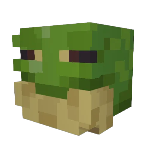 Switch362 Minecraft avatar head, 3D render