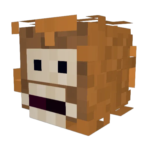 SwitchBladeSmile Minecraft avatar head, 3D render