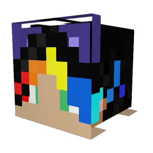 SwitchEnergy Minecraft avatar head, 3D render