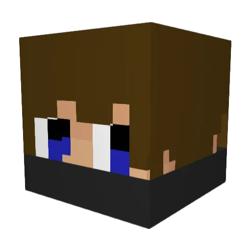 SwitchNSwap Minecraft avatar head, 3D render