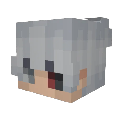 Switchjack Minecraft avatar head, 3D render