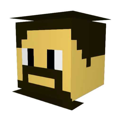 SwivelCh4ir Minecraft avatar head, 3D render