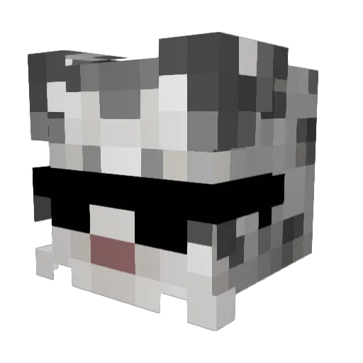 Swivory Minecraft avatar head, 3D render