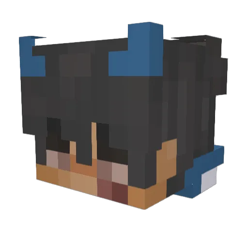 Swixikk Minecraft avatar head, 3D render