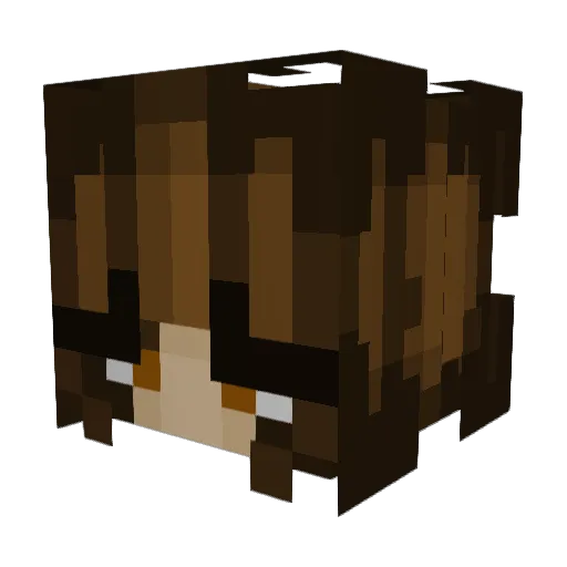 Swizzlesoph Minecraft avatar head, 3D render