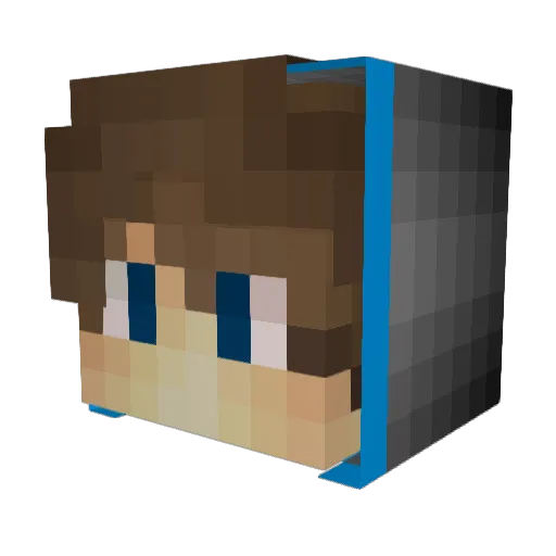 Swnther Minecraft avatar head, 3D render