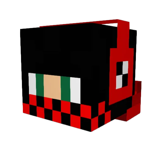 Swoby Minecraft avatar head, 3D render