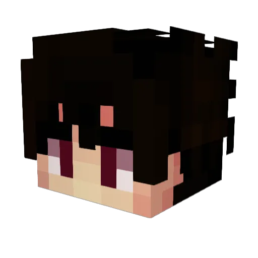 Swollens Minecraft avatar head, 3D render