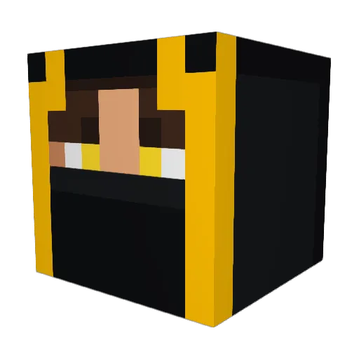 Swoochy Minecraft avatar head, 3D render