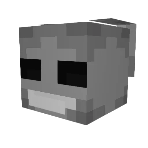 Swoop Minecraft avatar head, 3D render
