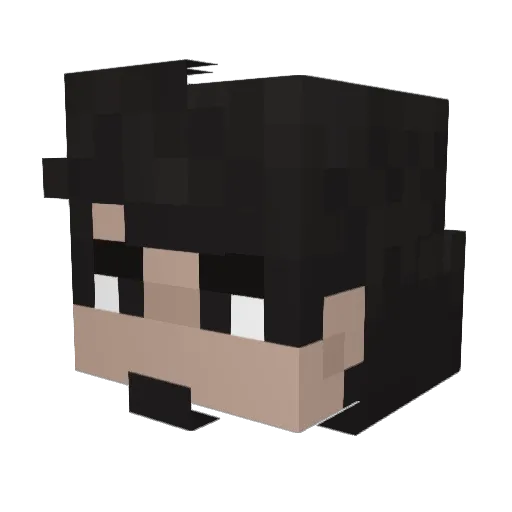 Swooplezz Minecraft avatar head, 3D render