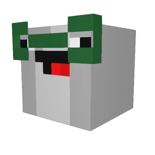 Swoopzyy Minecraft avatar head, 3D render