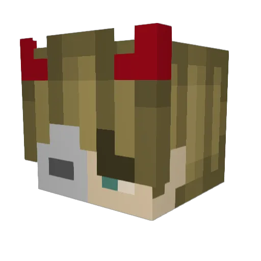 SwooshGER Minecraft avatar head, 3D render