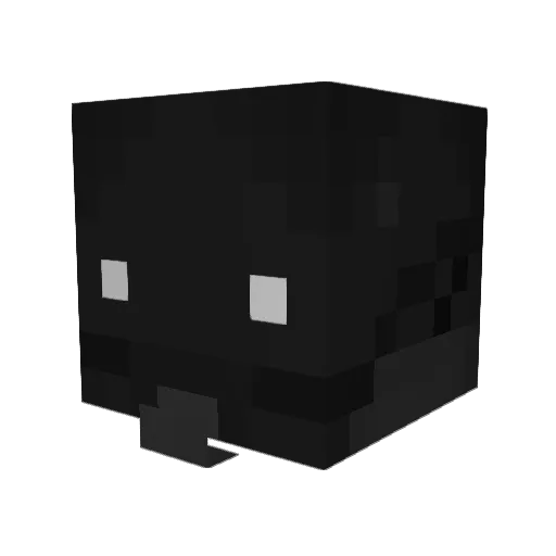 Swooshoo Minecraft avatar head, 3D render