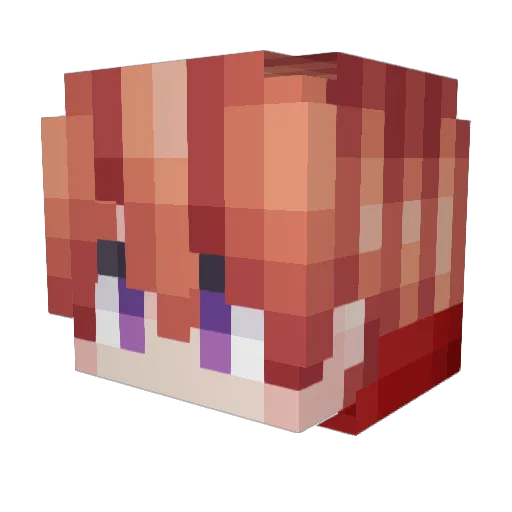 SwordAce Minecraft avatar head, 3D render