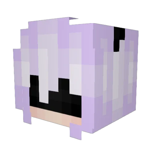 SwordAhri Minecraft avatar head, 3D render