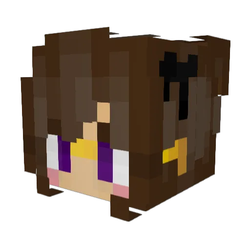 SwordEnd Minecraft avatar head, 3D render