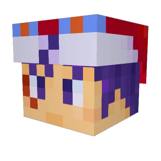 SwordGrayFire Minecraft avatar head, 3D render