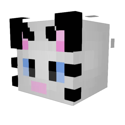 SwordK Minecraft avatar head, 3D render