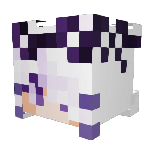 SwordKitty Minecraft avatar head, 3D render