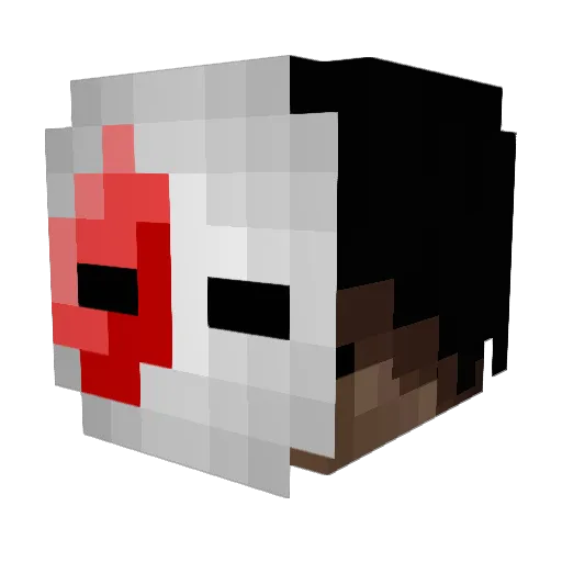 SwordNaga05 Minecraft avatar head, 3D render