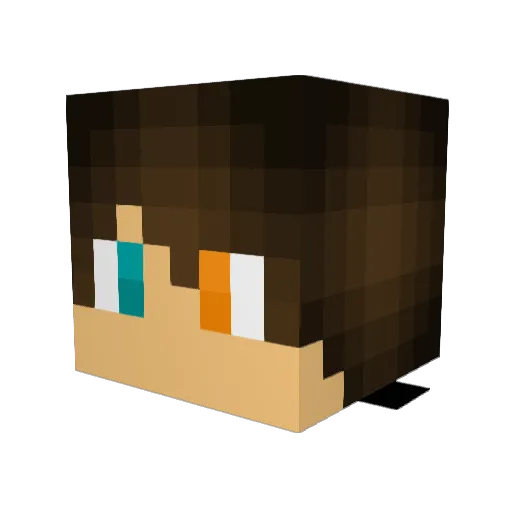SwordOfTheEnder Minecraft avatar head, 3D render