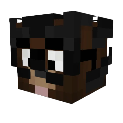 SwordRodEpic Minecraft avatar head, 3D render