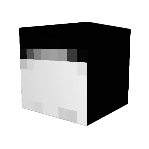 SwordSage_008 Minecraft avatar head, 3D render