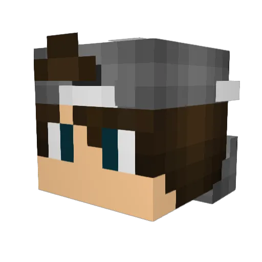 Sword_Demon Minecraft avatar head, 3D render