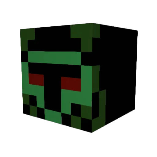 Sword_Master5_2 Minecraft avatar head, 3D render