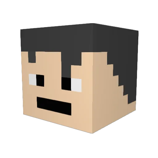Sword_Saint Minecraft avatar head, 3D render