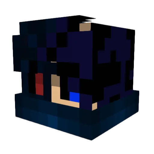 SwordiBest Minecraft avatar head, 3D render