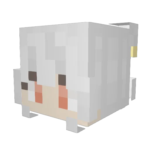 Swordington Minecraft avatar head, 3D render