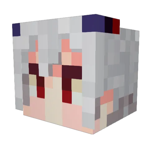 Sworditto Minecraft avatar head, 3D render