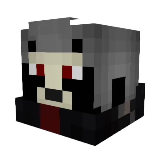 Swordmuhn Minecraft avatar head, 3D render