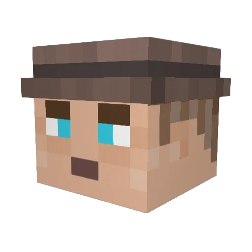 SwordofLava_2026 Minecraft avatar head, 3D render