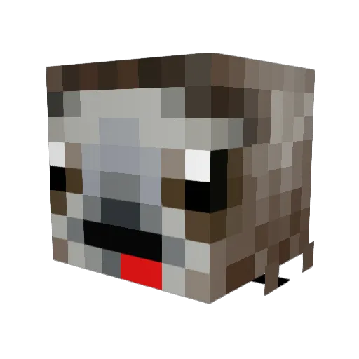 Swors74 Minecraft avatar head, 3D render