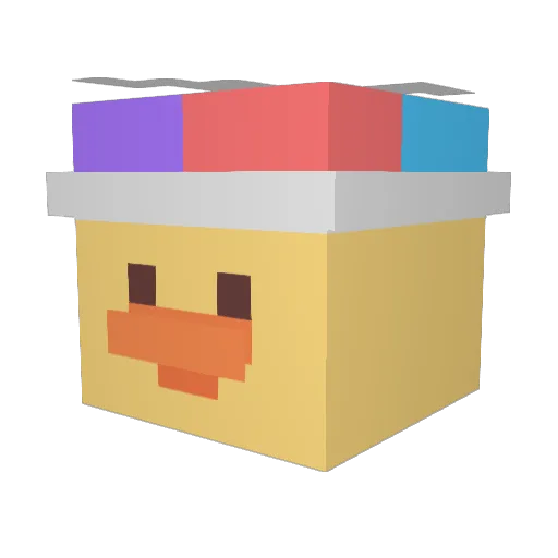 Swqns Minecraft avatar head, 3D render