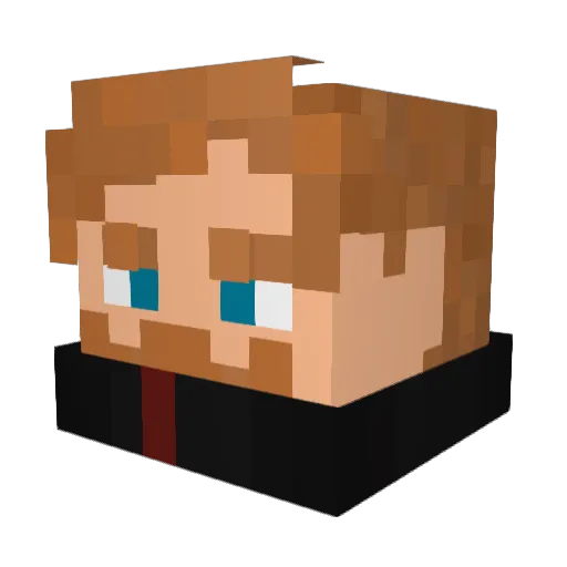 Swrdddd Minecraft avatar head, 3D render