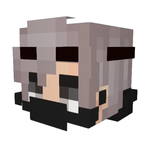 Swrds Minecraft avatar head, 3D render