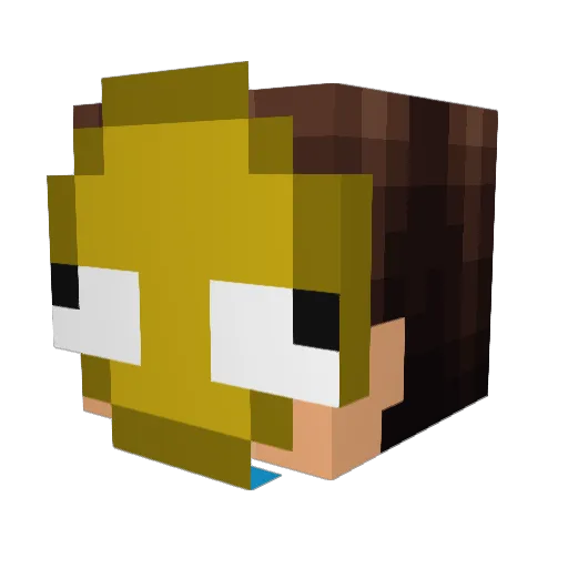 SwrxyBuildzz Minecraft avatar head, 3D render