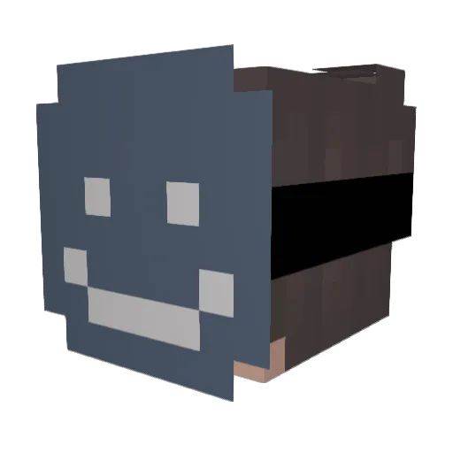 Swub Minecraft avatar head, 3D render