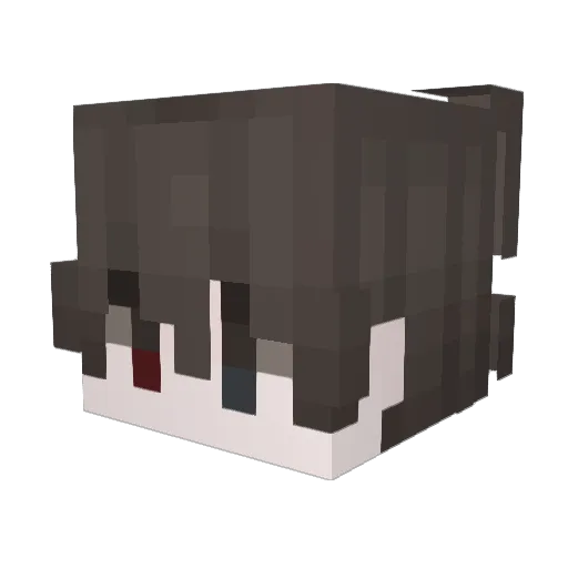 Swupt Minecraft avatar head, 3D render