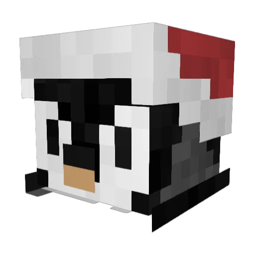 Swuusch Minecraft avatar head, 3D render