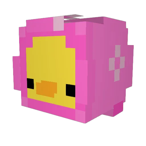 Swwzz Minecraft avatar head, 3D render