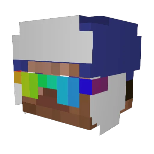Swxrlz Minecraft avatar head, 3D render