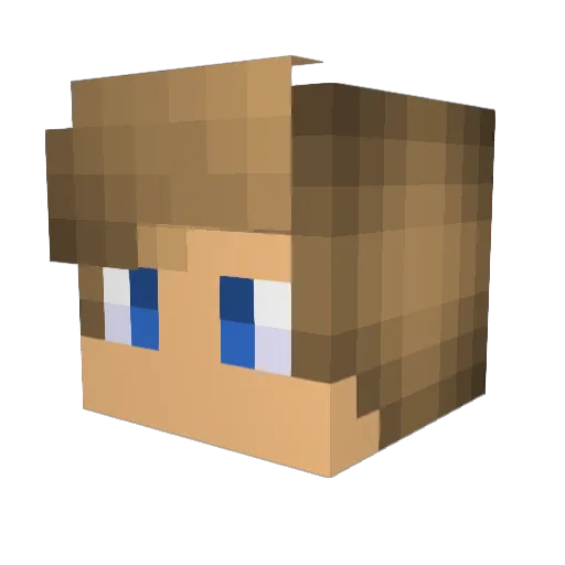 Swyatik Minecraft avatar head, 3D render